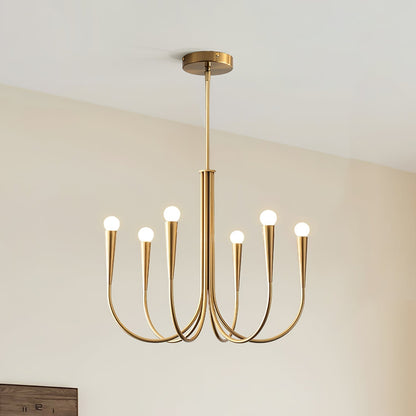 Swoop Arm Chandelier Chandelier