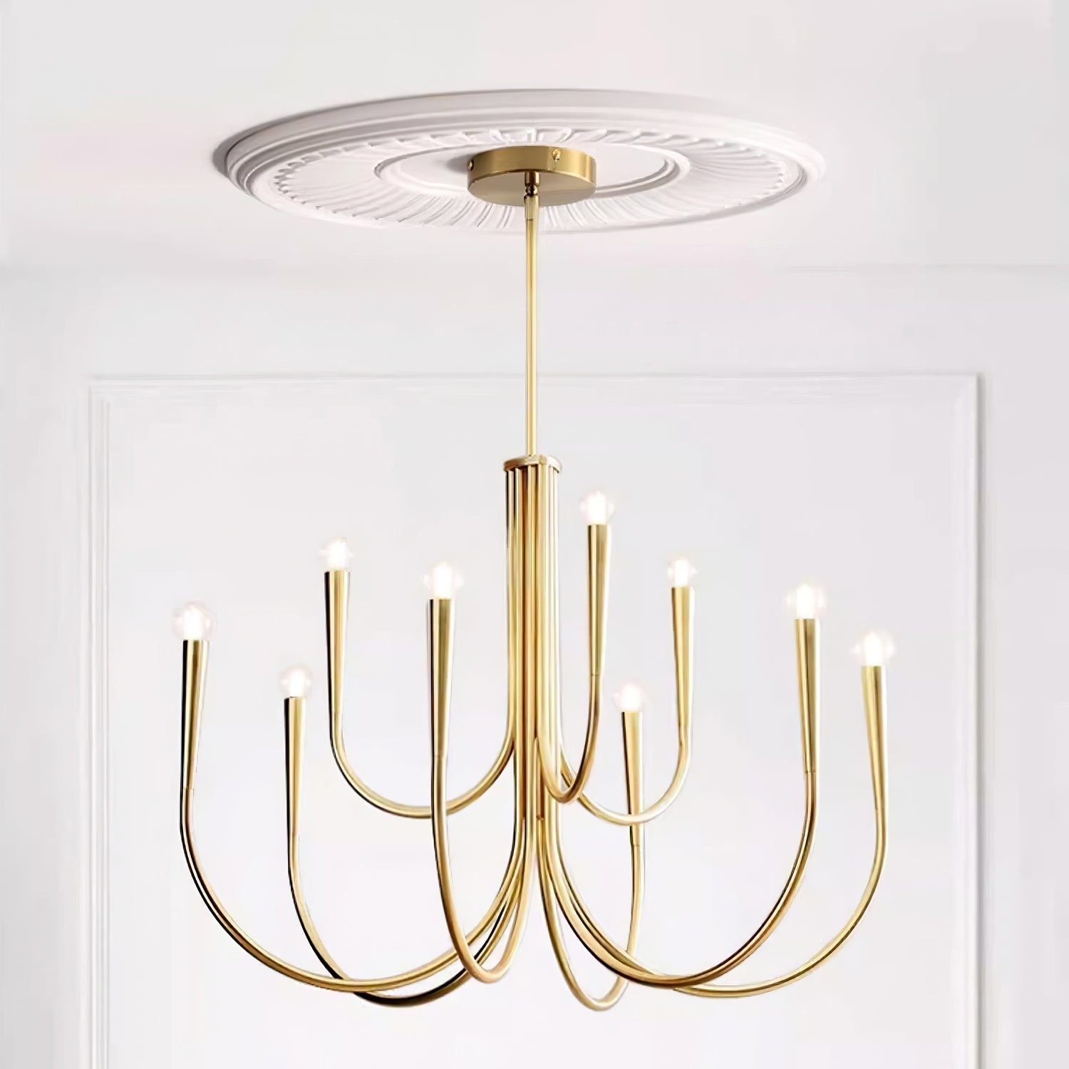 Swoop Arm Chandelier Chandelier