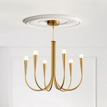Swoop Arm Chandelier Chandelier