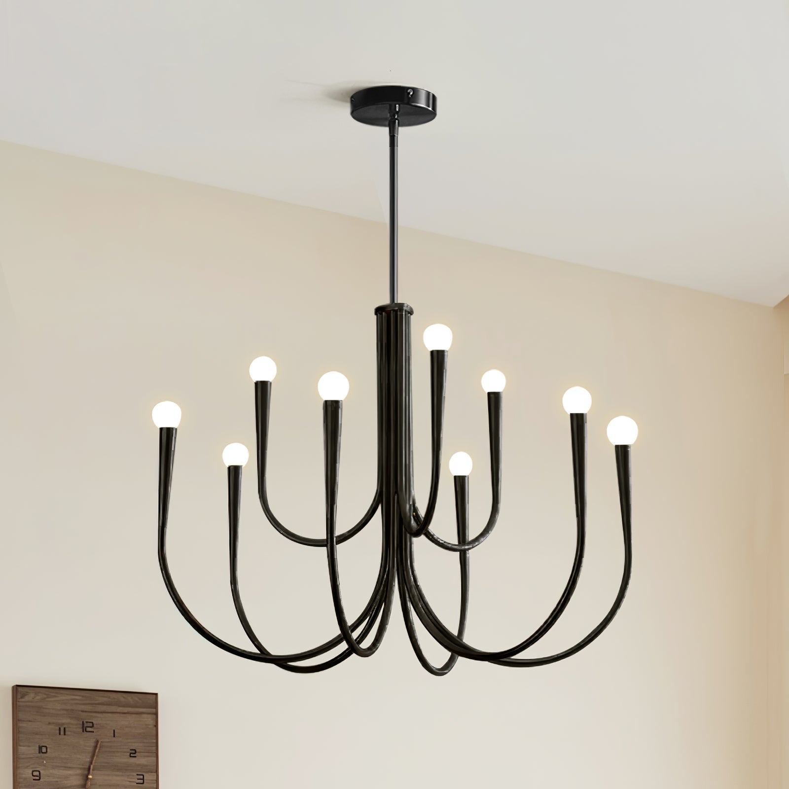 Swoop Arm Chandelier Chandelier