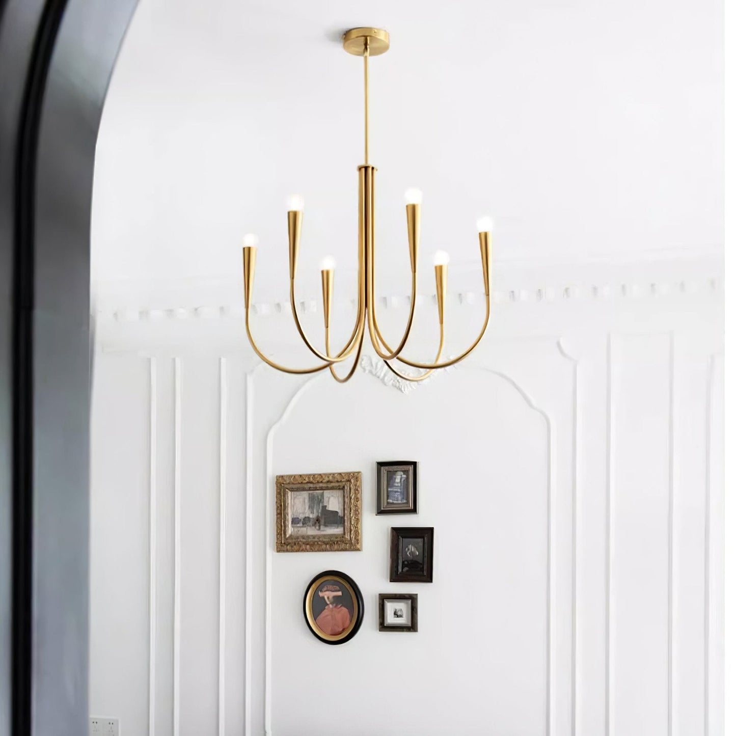 Swoop Arm Chandelier Chandelier