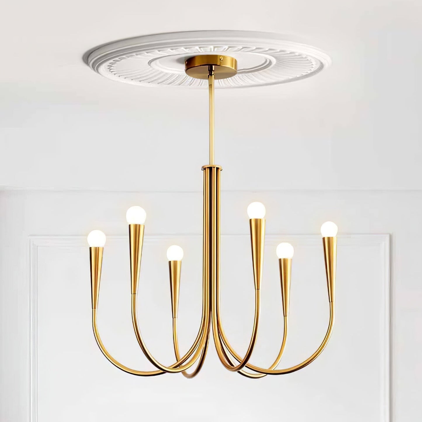 Swoop Arm Chandelier Chandelier