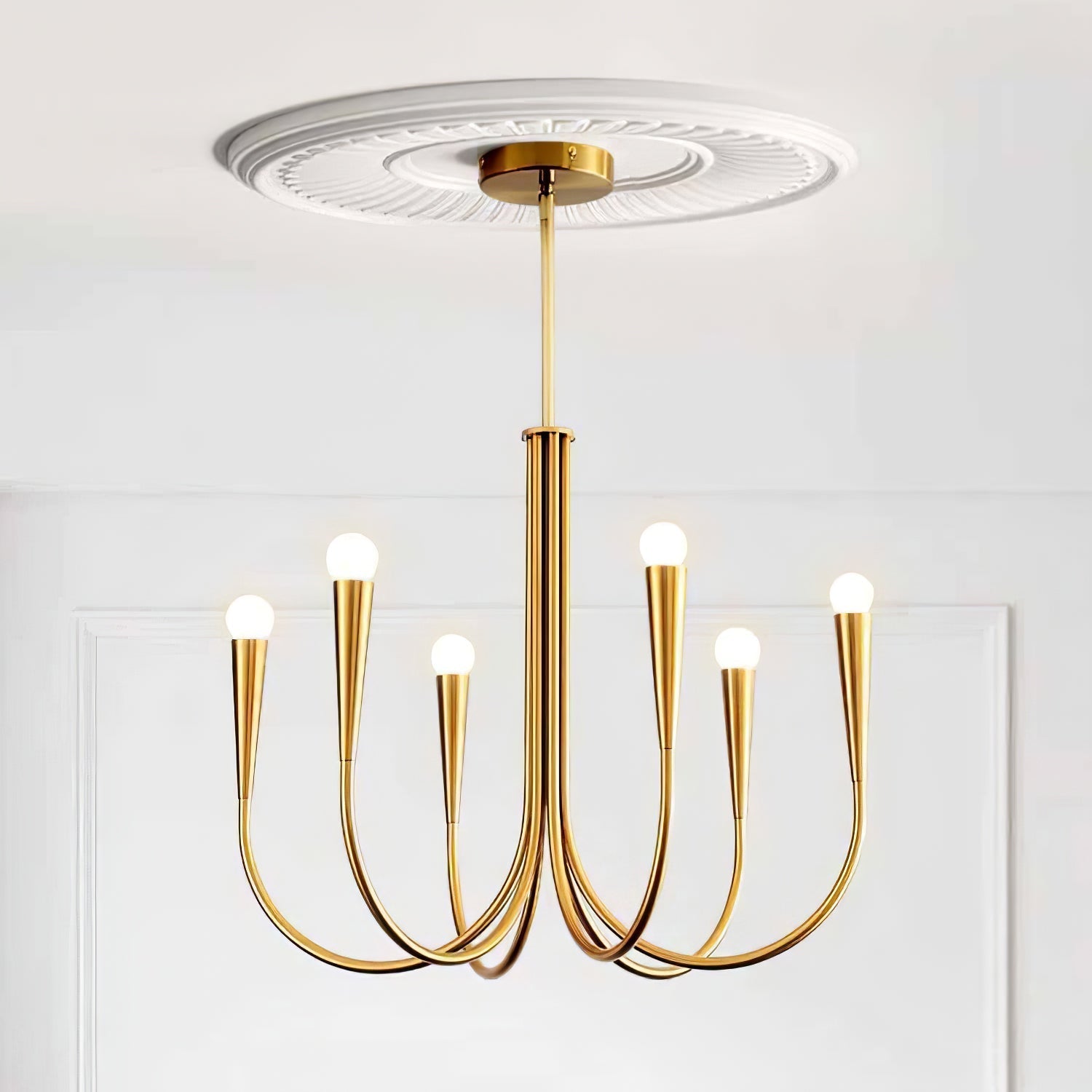 Swoop Arm Chandelier Chandelier