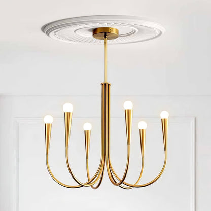 Swoop Arm Chandelier Chandelier