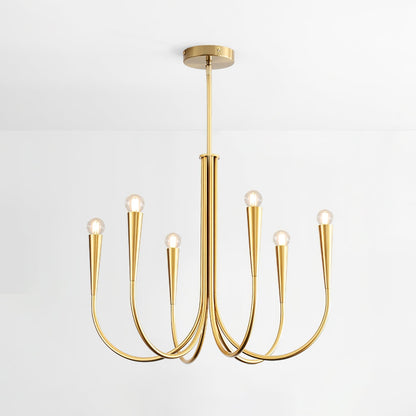 Swoop Arm Chandelier Chandelier