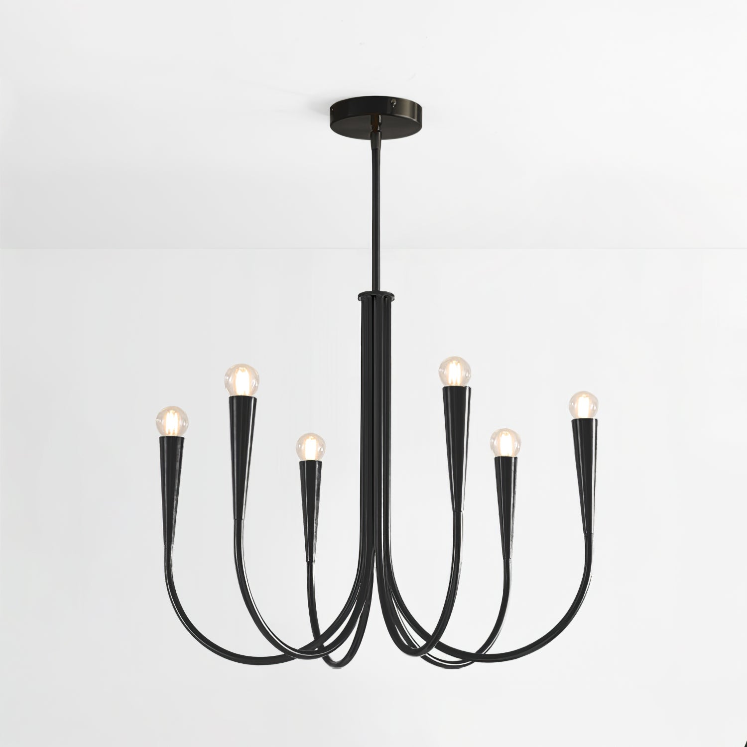 Swoop Arm Chandelier Chandelier