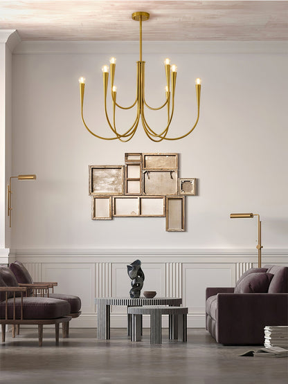 Swoop Arm Chandelier Chandelier