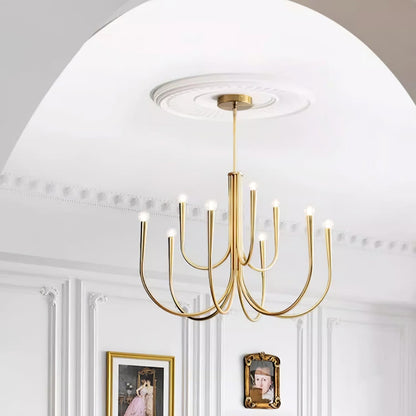 Swoop Arm Chandelier Chandelier