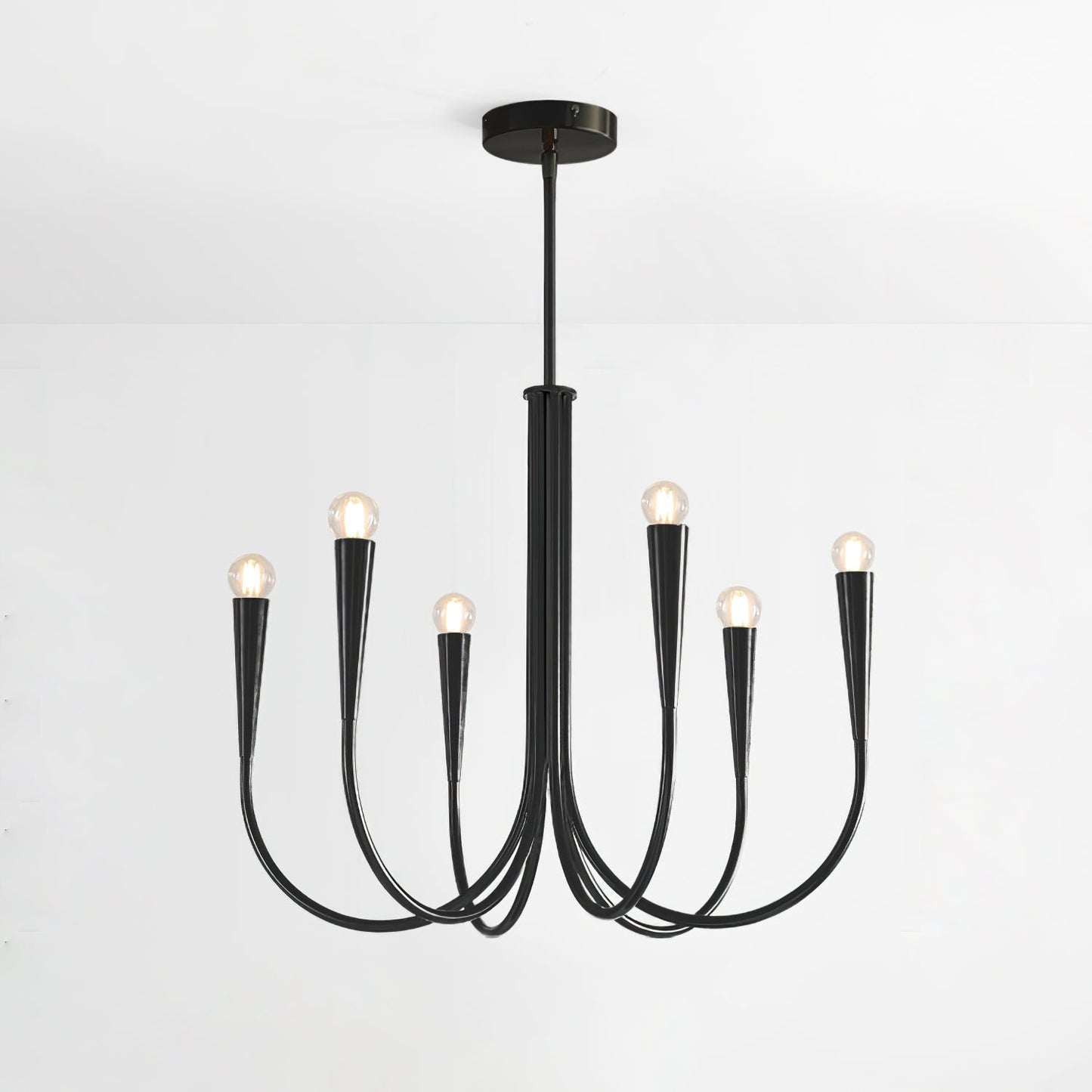 Swoop Arm Chandelier Chandelier