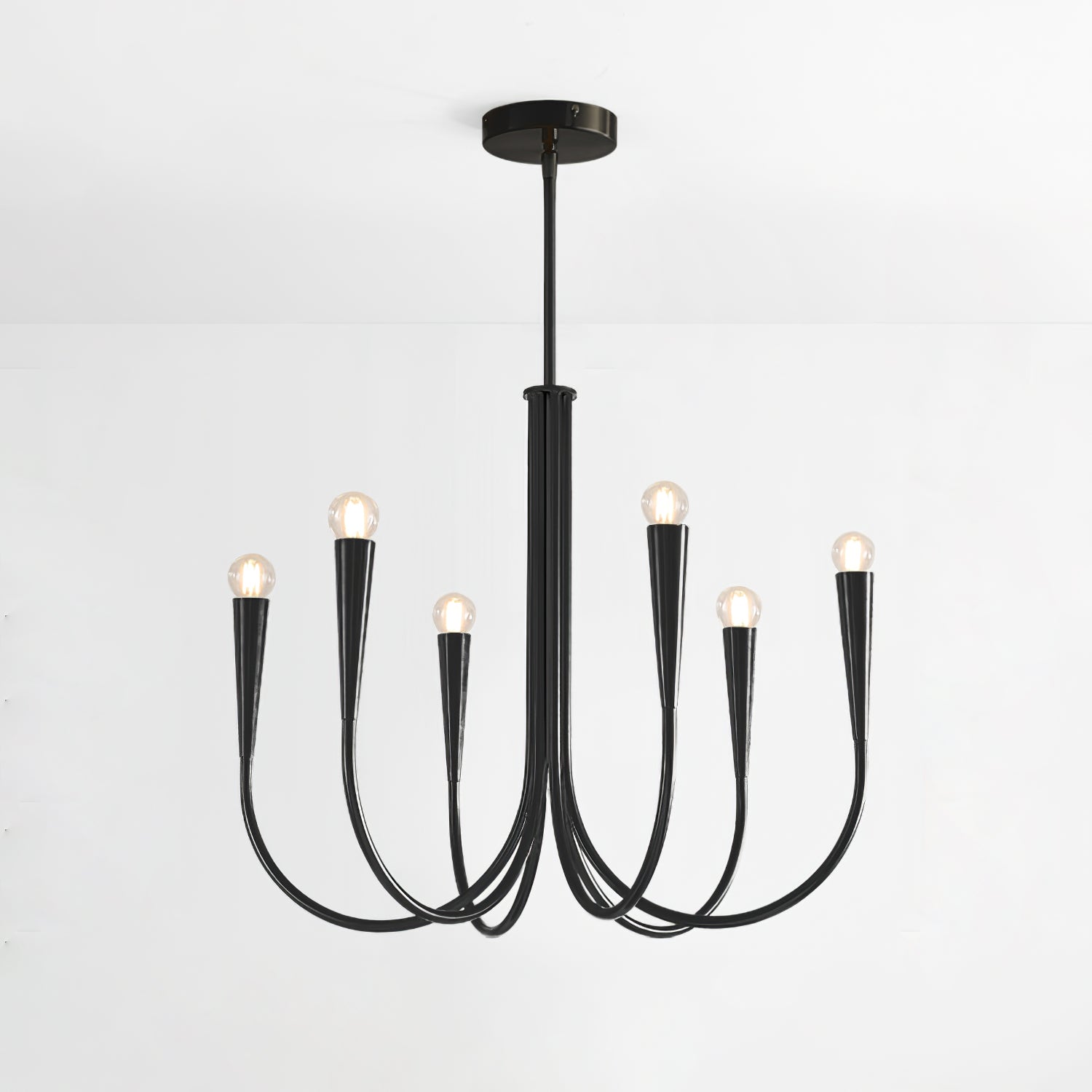 Swoop Arm Chandelier Chandelier