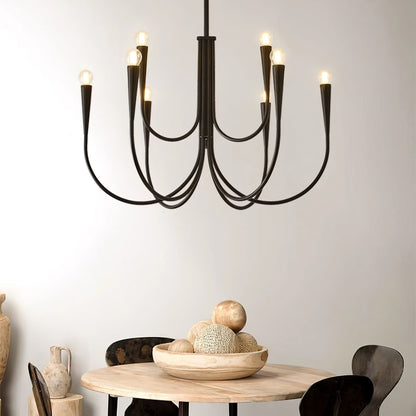 Swoop Arm Chandelier Chandelier