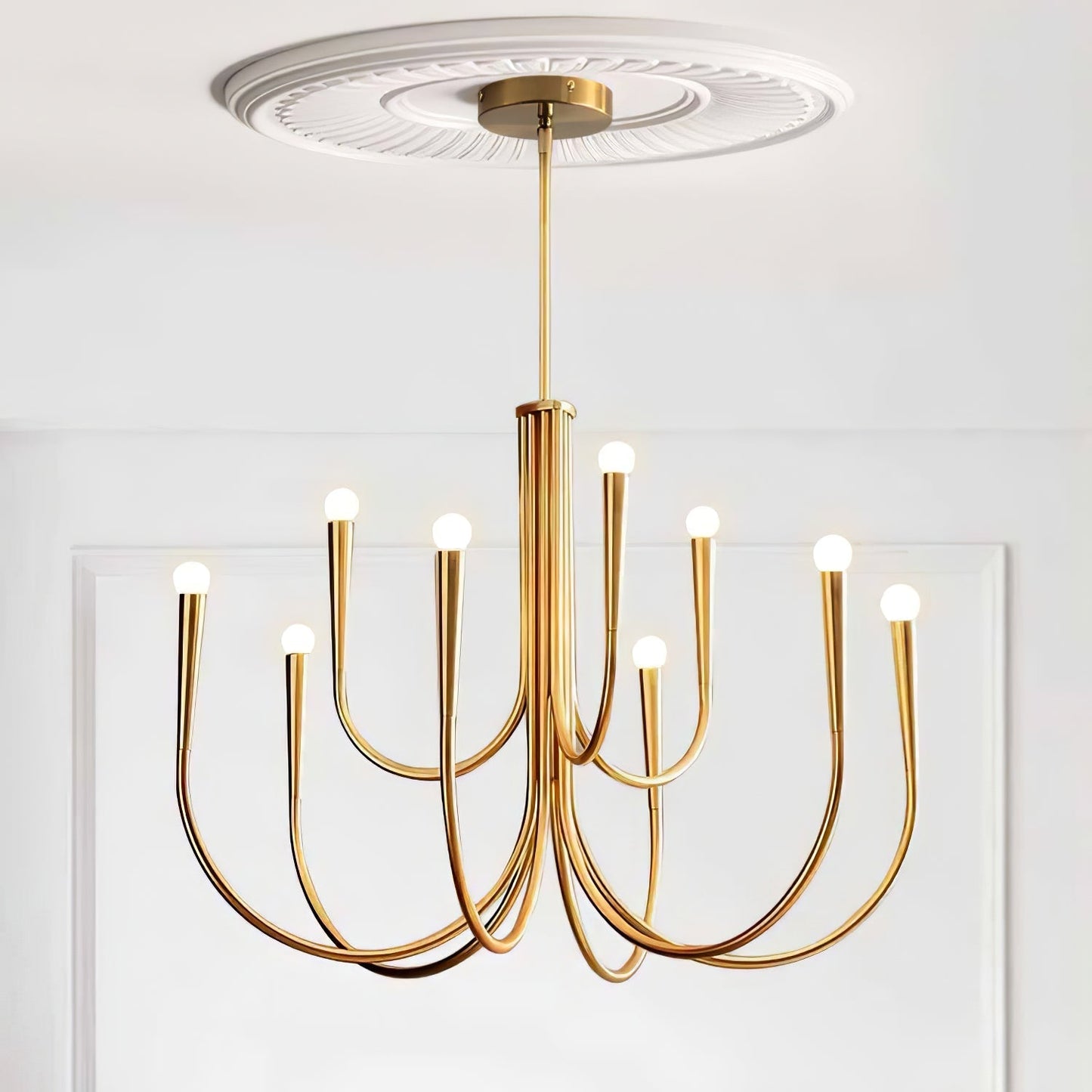 Swoop Arm Chandelier Chandelier