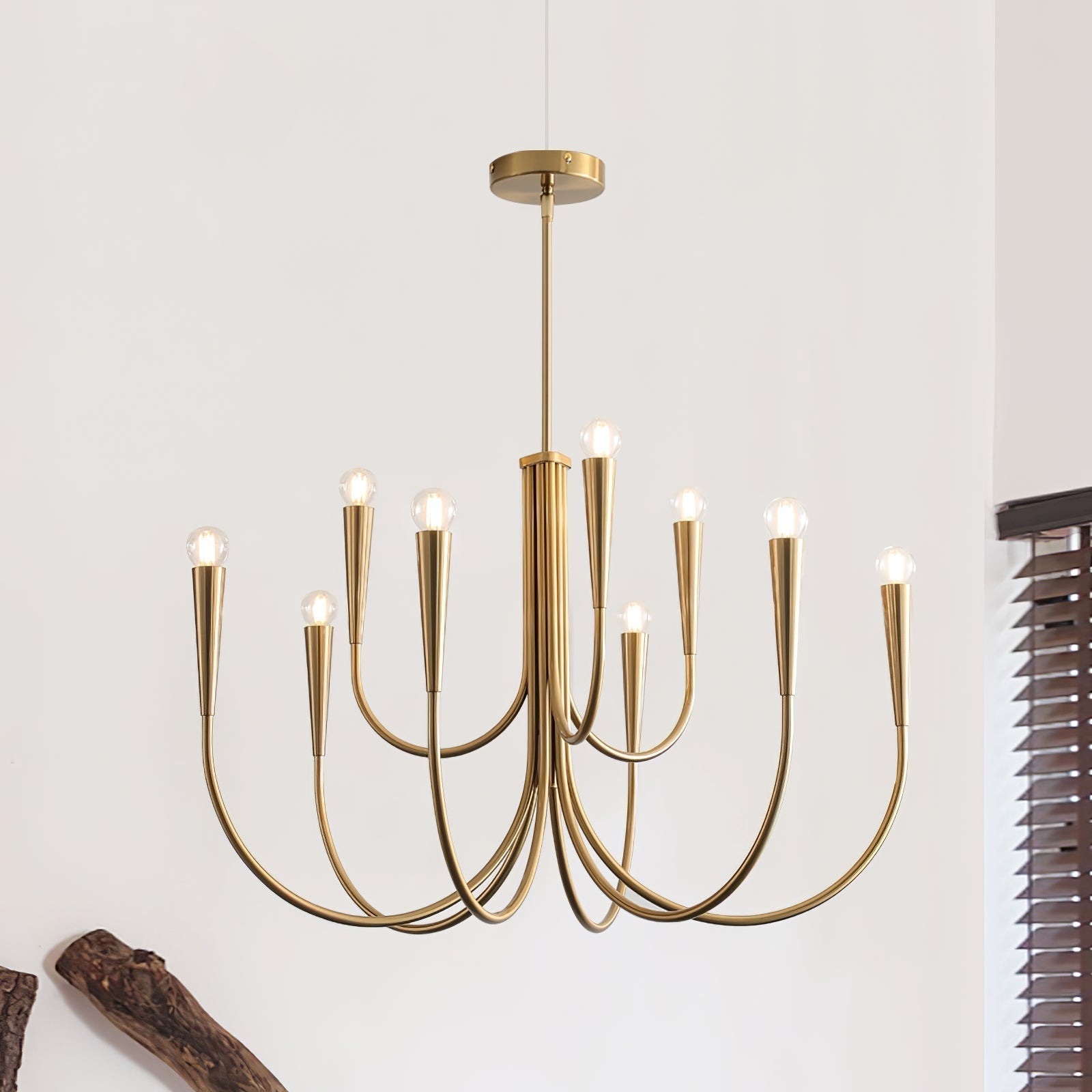 Swoop Arm Chandelier Chandelier