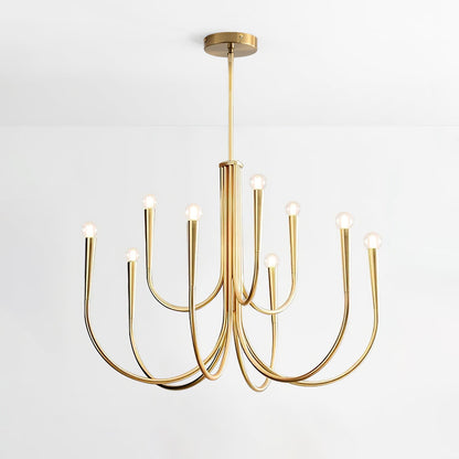 Swoop Arm Chandelier Chandelier