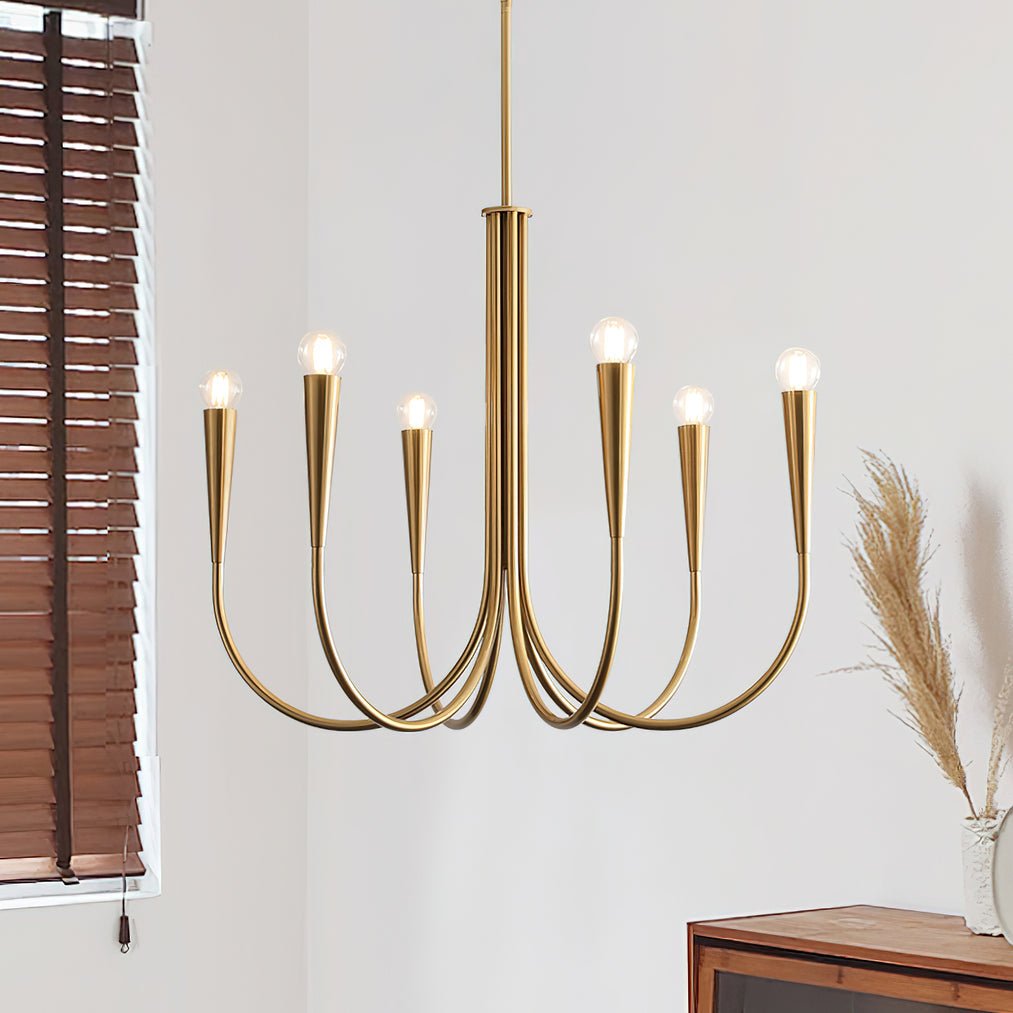Swoop Arm Chandelier Chandelier