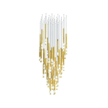 Symphony Orchestra Chandelier L 39.4’’ x W 27.6’’ x H 70.9’’ / L 100cm x W 70cm x H 180cm / Gold & White Chandelier