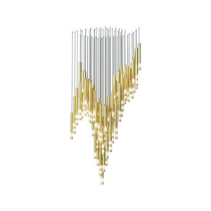 Symphony Orchestra Chandelier L 43.3’’ x W 27.6’’ x H 90.6’’ / L 110cm x W 70cm x H 230cm / Gold & White Chandelier