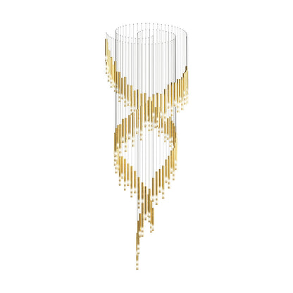 Symphony Orchestra Chandelier L 59.1’’ x H 157.5’’ / L 150cm x H 400cm / Gold & White Chandelier