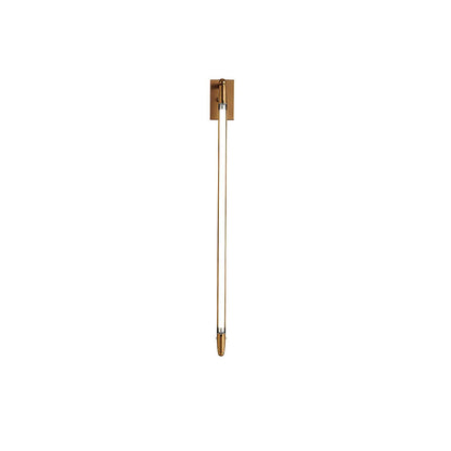 T Tube Wall Light Dia 2″ x H 26.8″ / Dia 5cm x H 68cm / White & Gold / Warm Light Wall lamp
