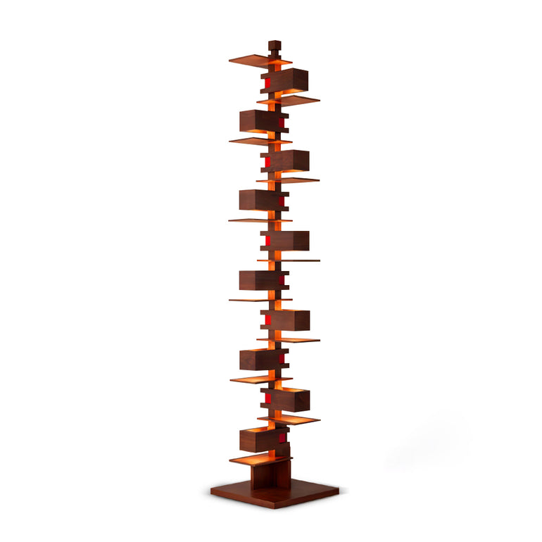 Taliesin Floor Lamp W 16.1″ x H 80.2″ / W 41cm x H 203.6cm / Walnut Wood / US Plug Floor lamp