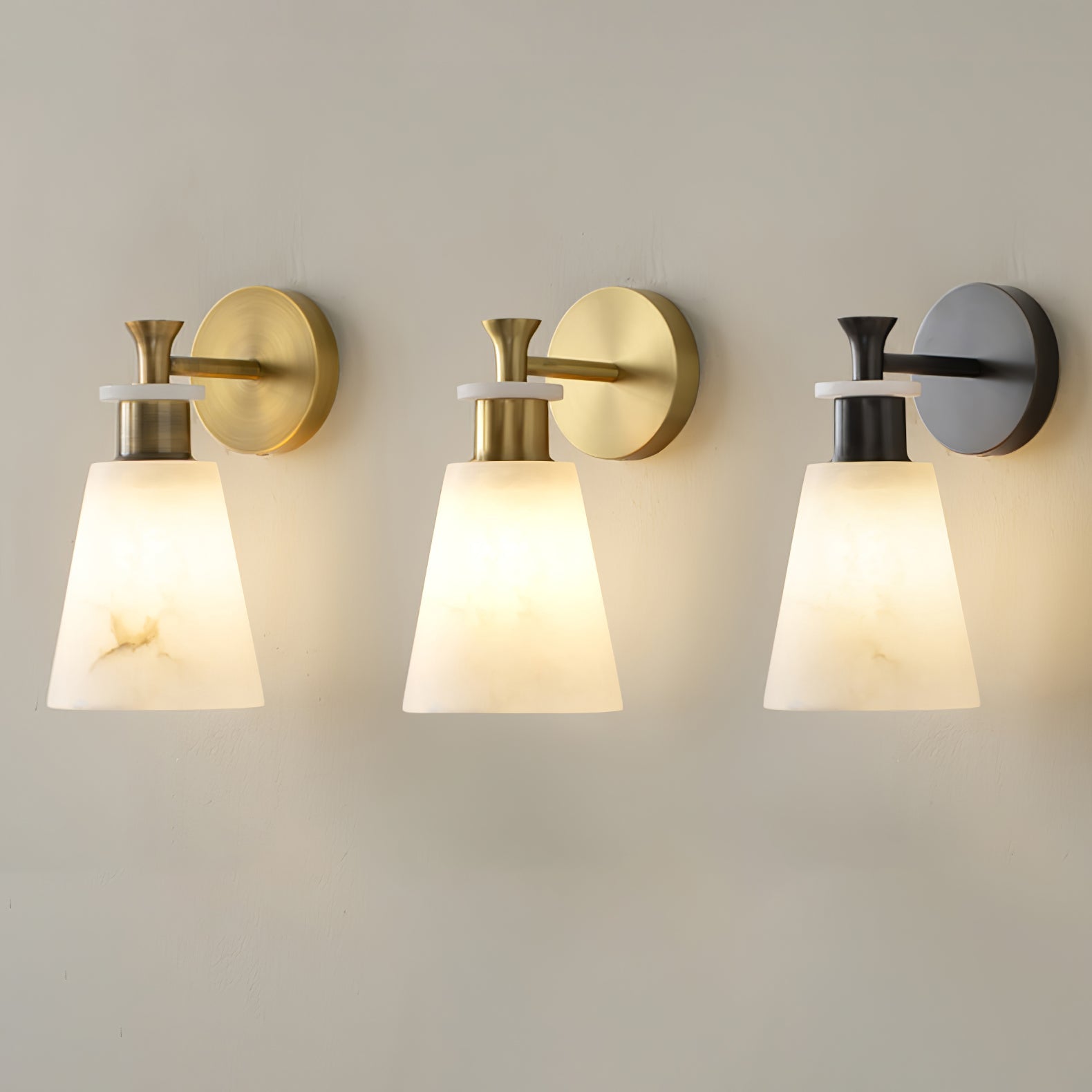 Tapered Alabaster Wall Sconce Wall lamp