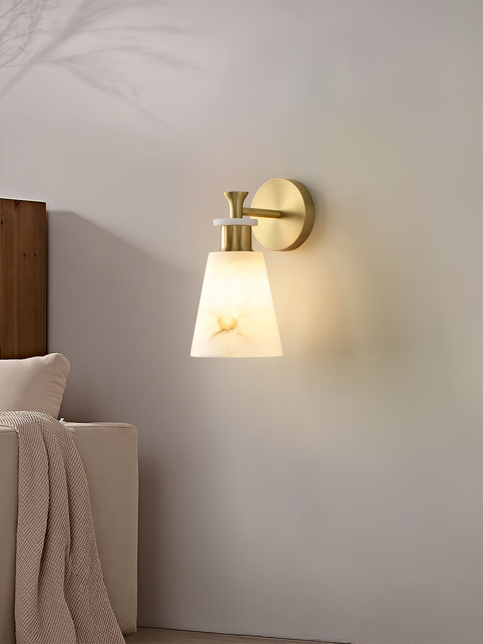 Tapered Alabaster Wall Sconce Wall lamp