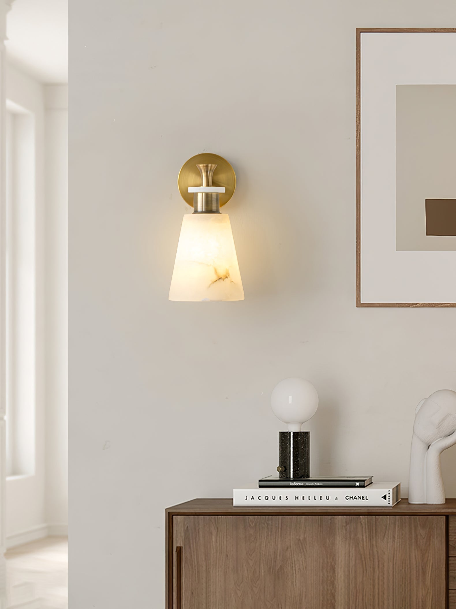 Tapered Alabaster Wall Sconce Wall lamp