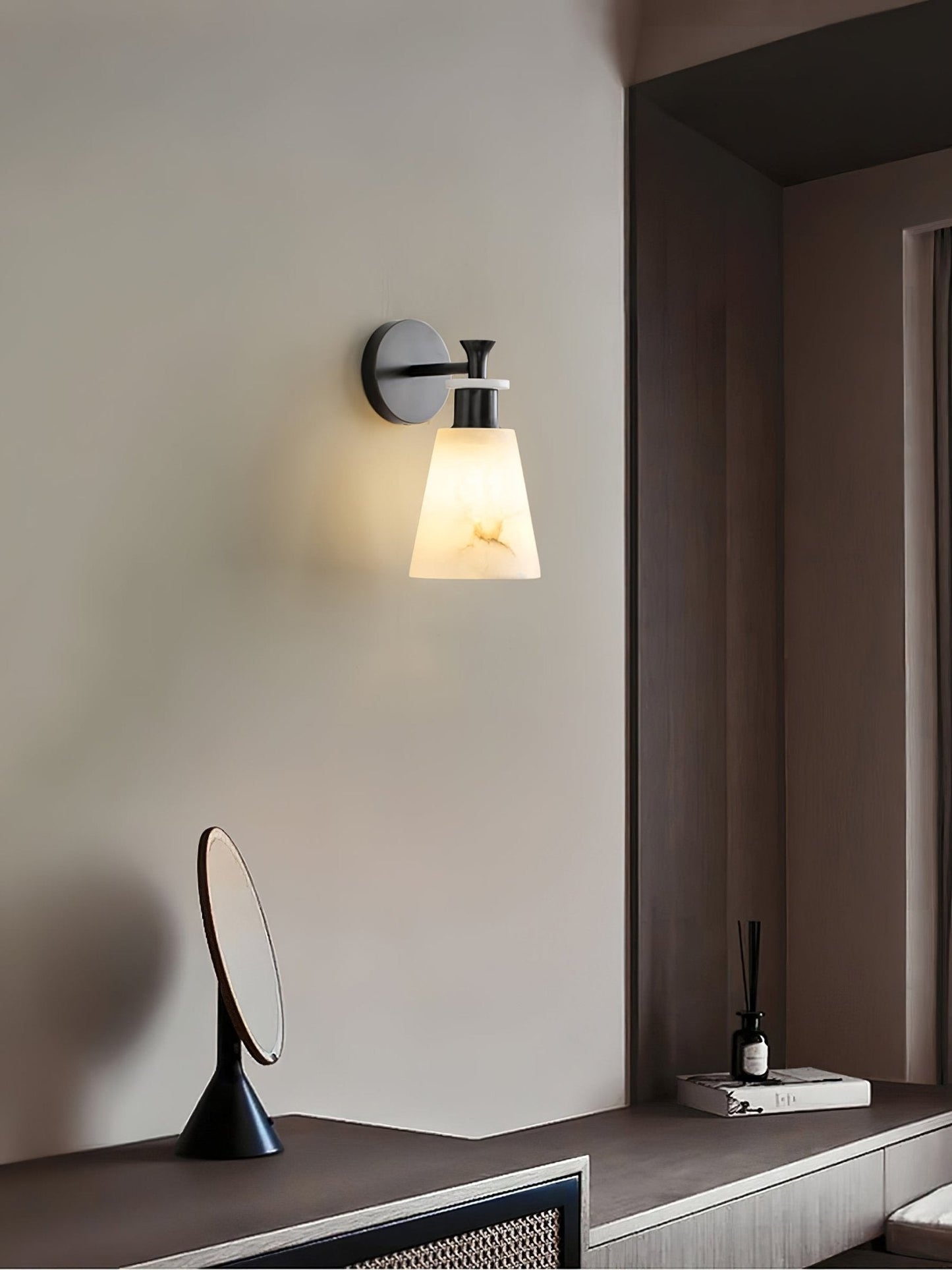 Tapered Alabaster Wall Sconce Wall lamp