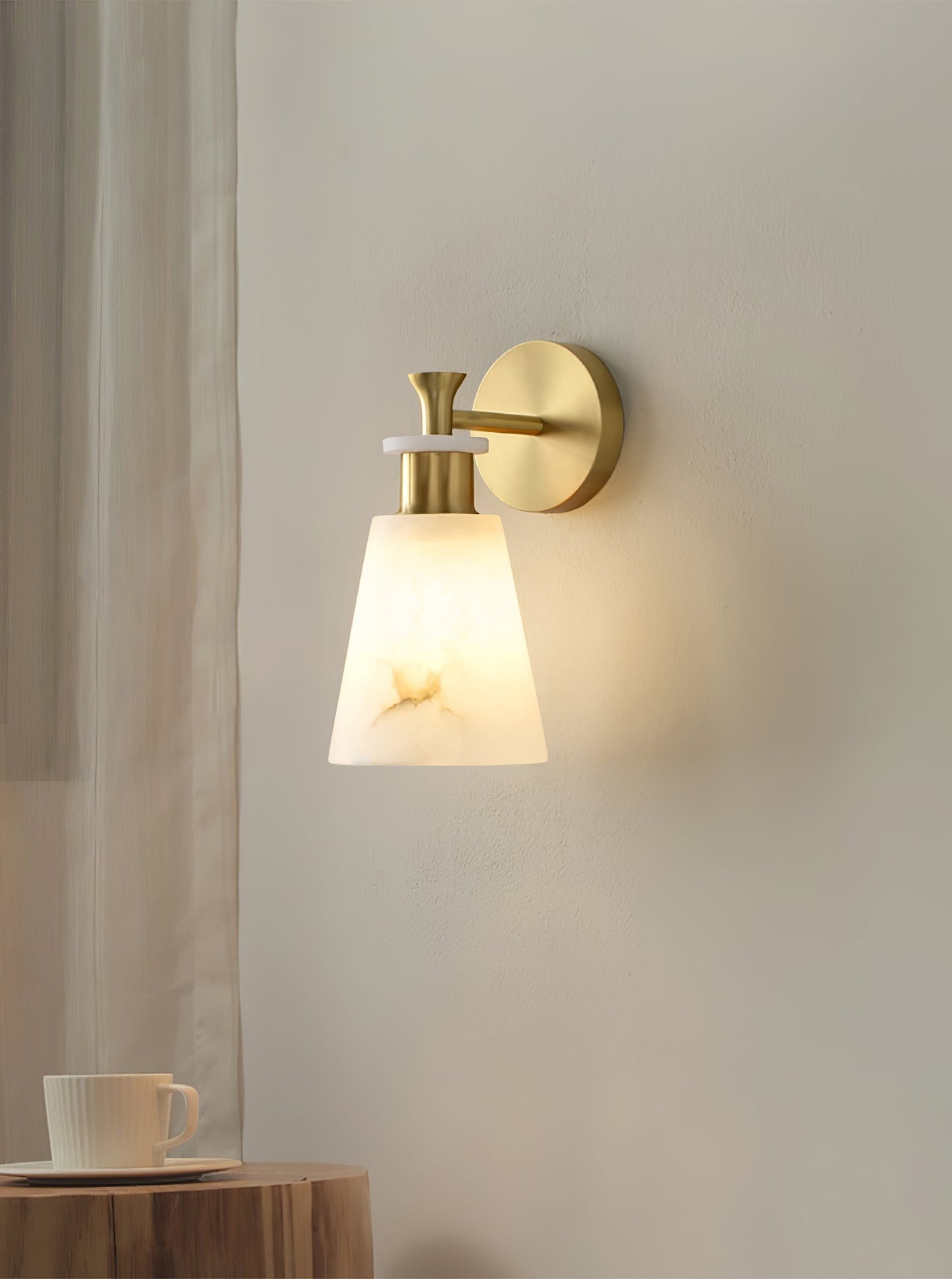 Tapered Alabaster Wall Sconce Wall lamp