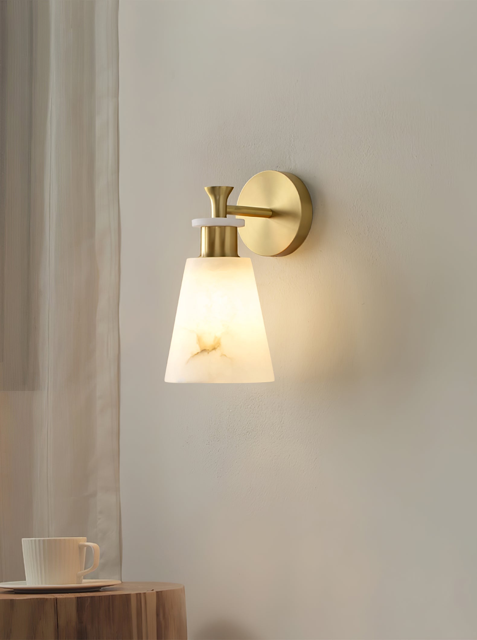 Tapered Alabaster Wall Sconce Wall lamp