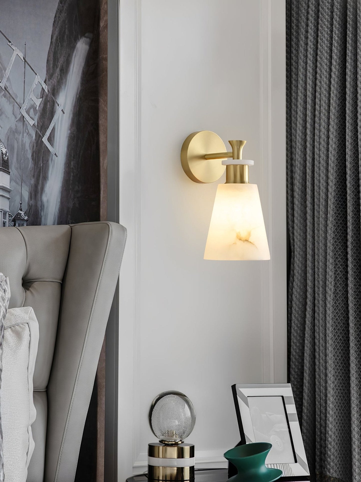 Tapered Alabaster Wall Sconce Wall lamp