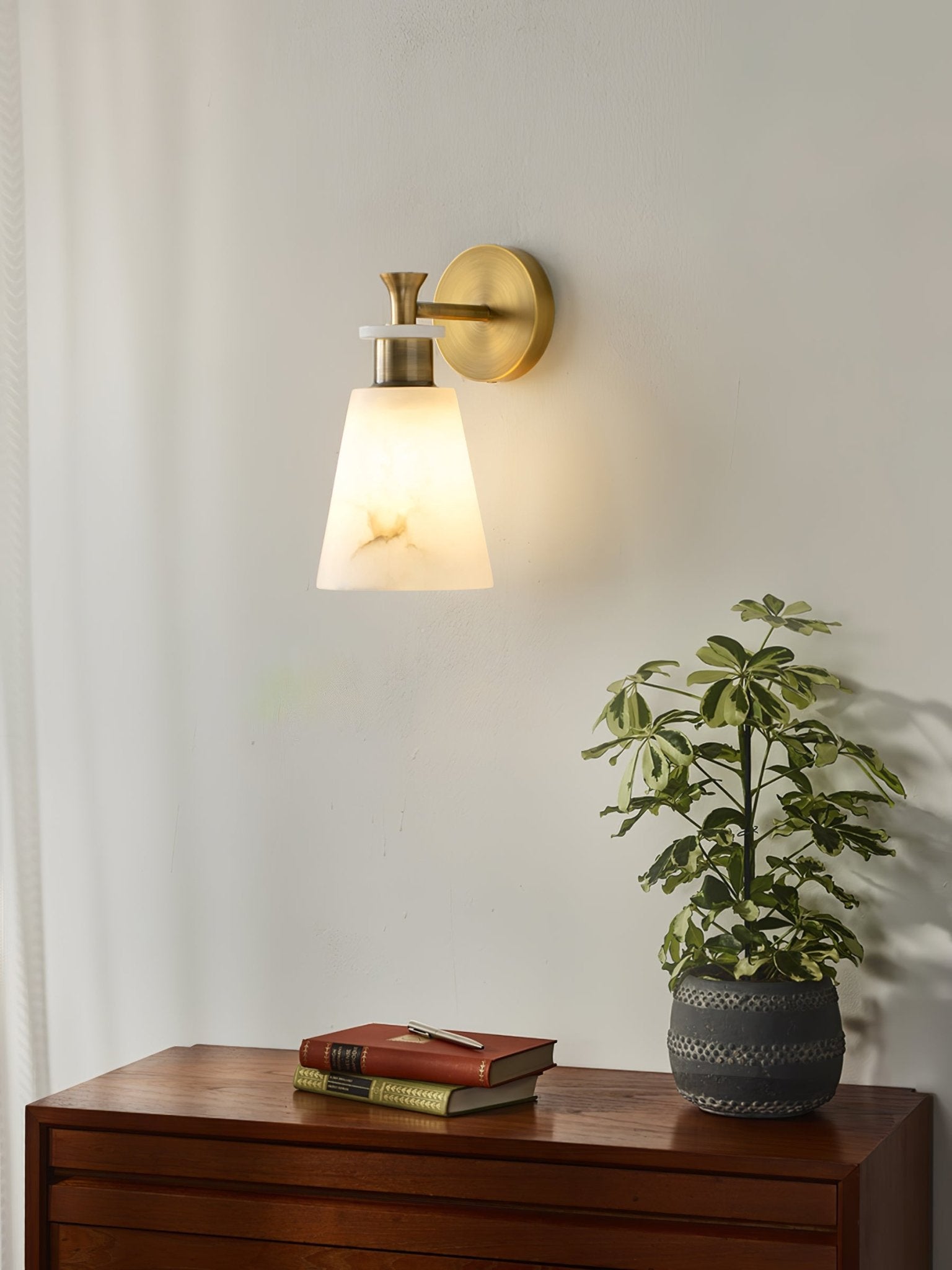 Tapered Alabaster Wall Sconce Wall lamp