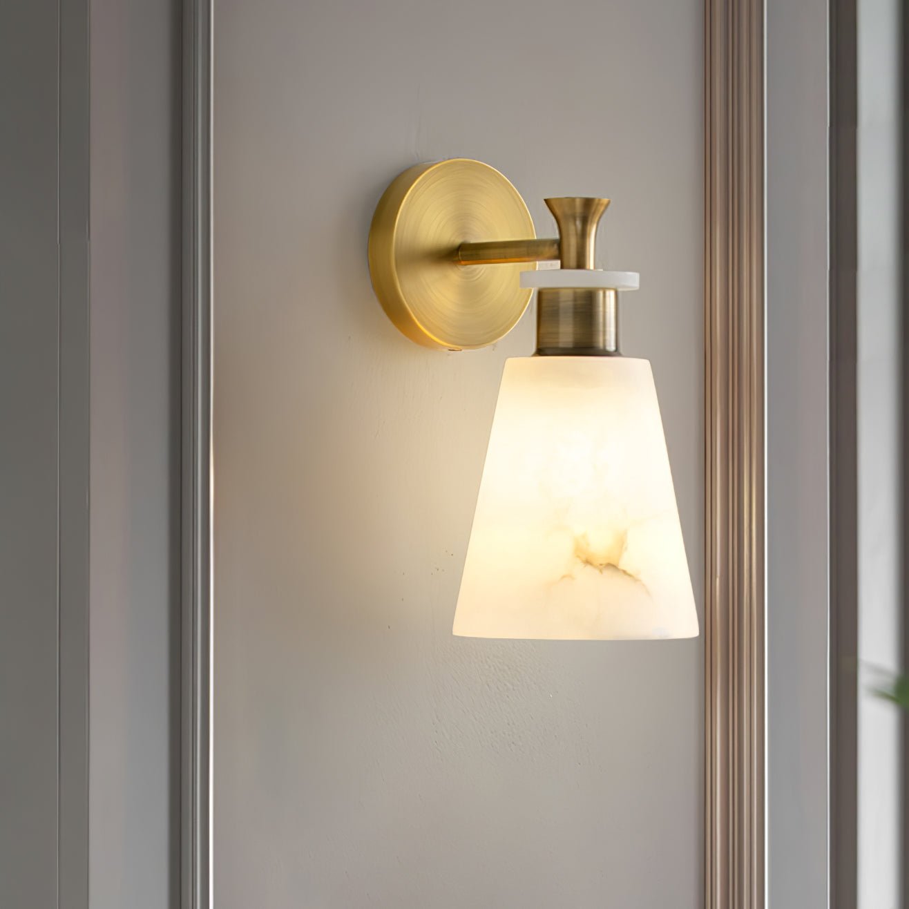 Tapered Alabaster Wall Sconce Wall lamp