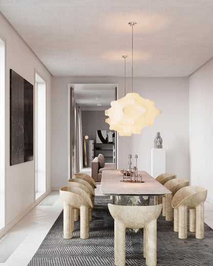 Cocoon Bloom Pendant Lamp Dia 24.8″ x H 19.7″ / Dia 63cm x H 50cm / White Pendant light