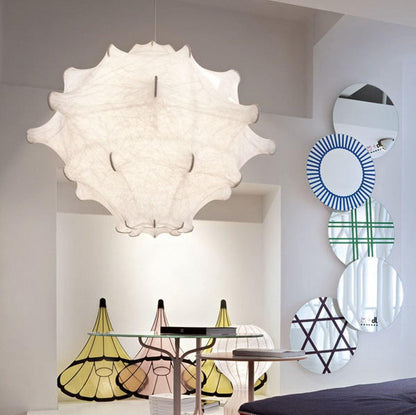 Cocoon Bloom Pendant Lamp Dia 24.8″ x H 19.7″ / Dia 63cm x H 50cm / White Pendant light