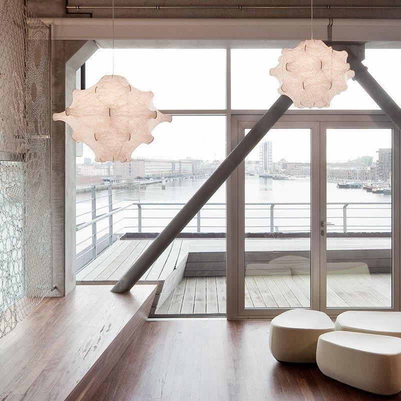 Cocoon Bloom Pendant Lamp Dia 24.8″ x H 19.7″ / Dia 63cm x H 50cm / White Pendant light