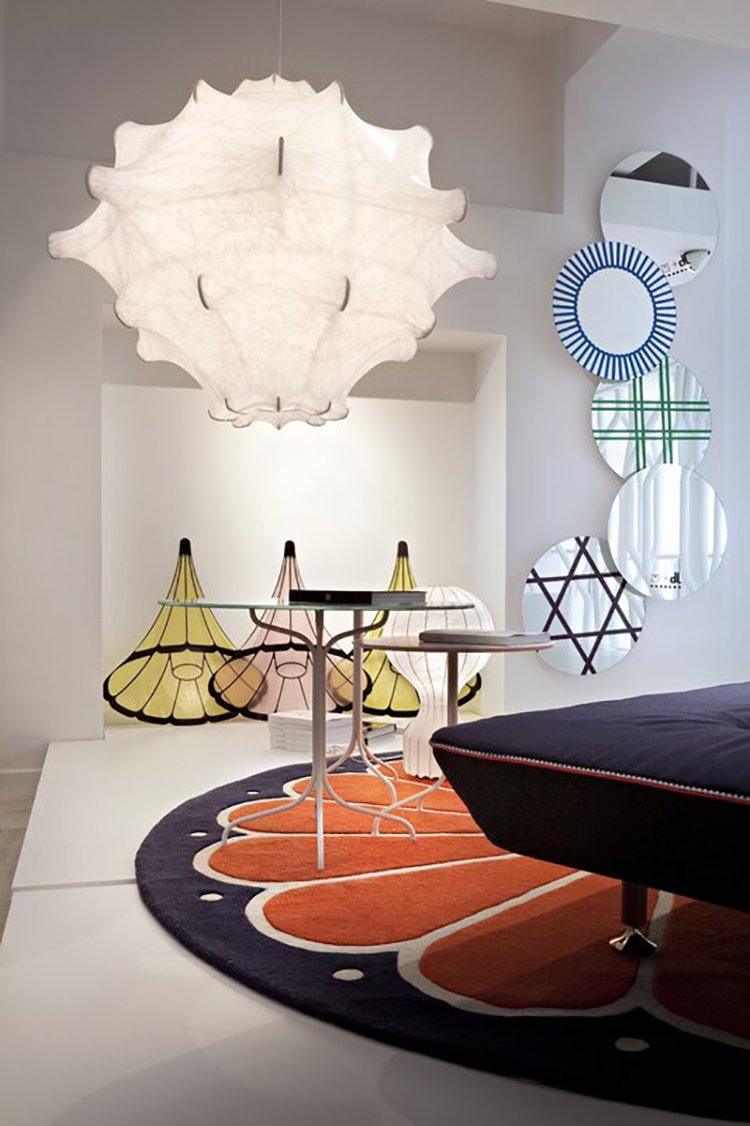 Cocoon Bloom Pendant Lamp Dia 24.8″ x H 19.7″ / Dia 63cm x H 50cm / White Pendant light