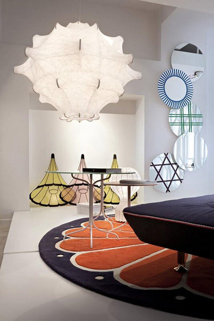 Cocoon Bloom Pendant Lamp Dia 24.8″ x H 19.7″ / Dia 63cm x H 50cm / White Pendant light