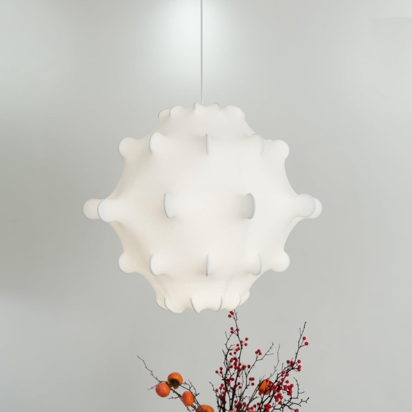 Cocoon Bloom Pendant Lamp Dia 24.8″ x H 19.7″ / Dia 63cm x H 50cm / White Pendant light