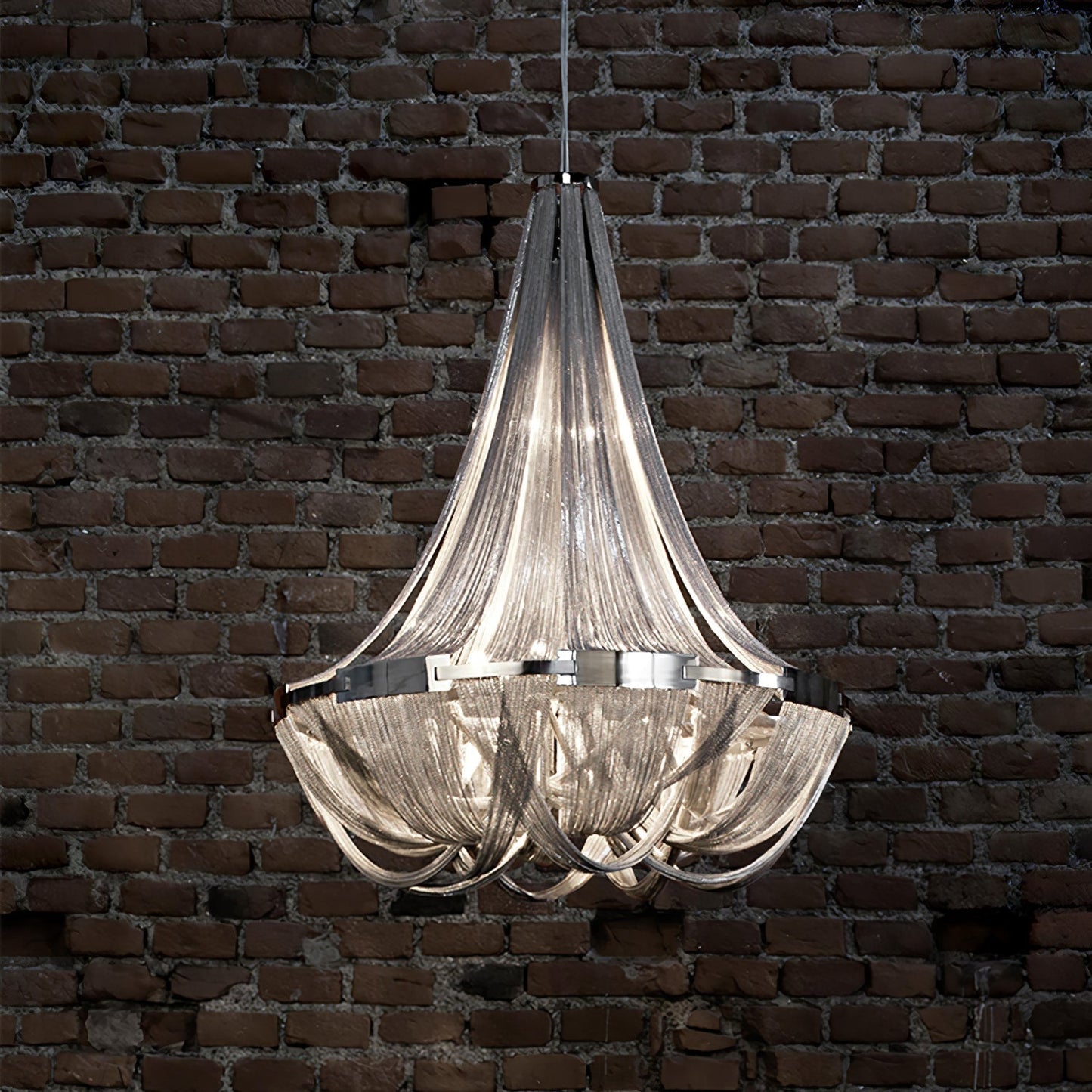 Tassel Aluminum Chain Chandelier Chandelier