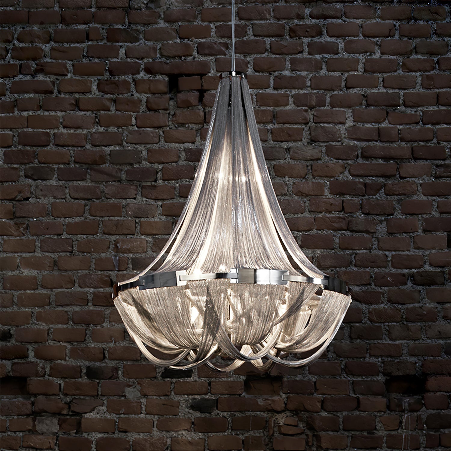 Tassel Aluminum Chain Chandelier Chandelier