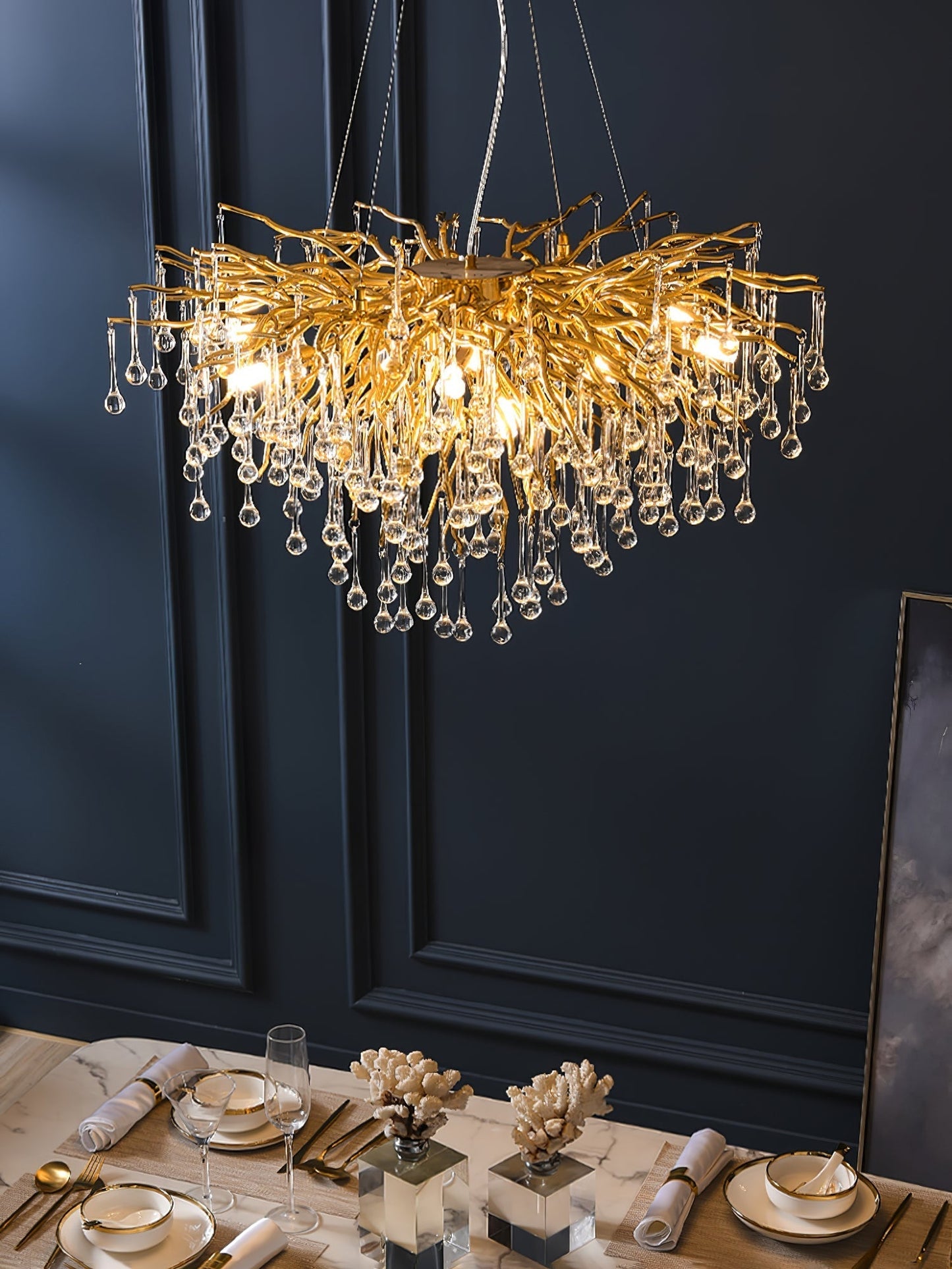 Teardrop Crystal Chandelier Chandelier