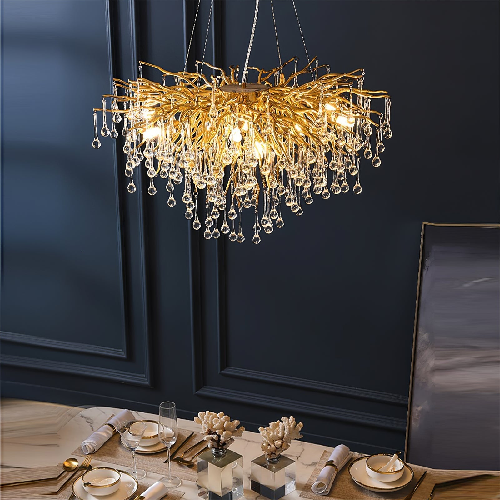 Teardrop Crystal Chandelier Chandelier
