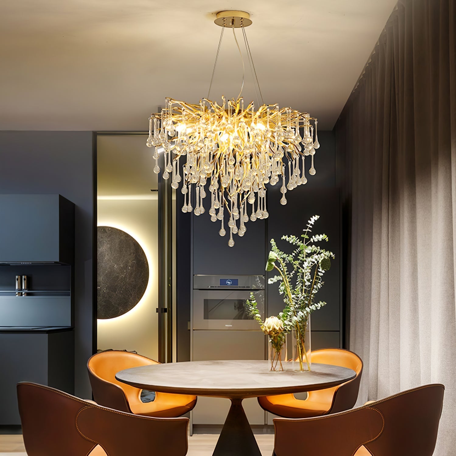 Teardrop Crystal Chandelier Chandelier