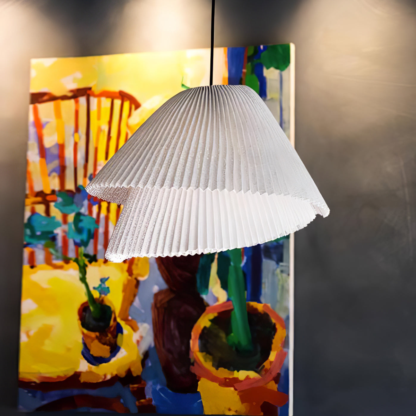 Stainless Steel Pleated Pendant Lamp Pendant light