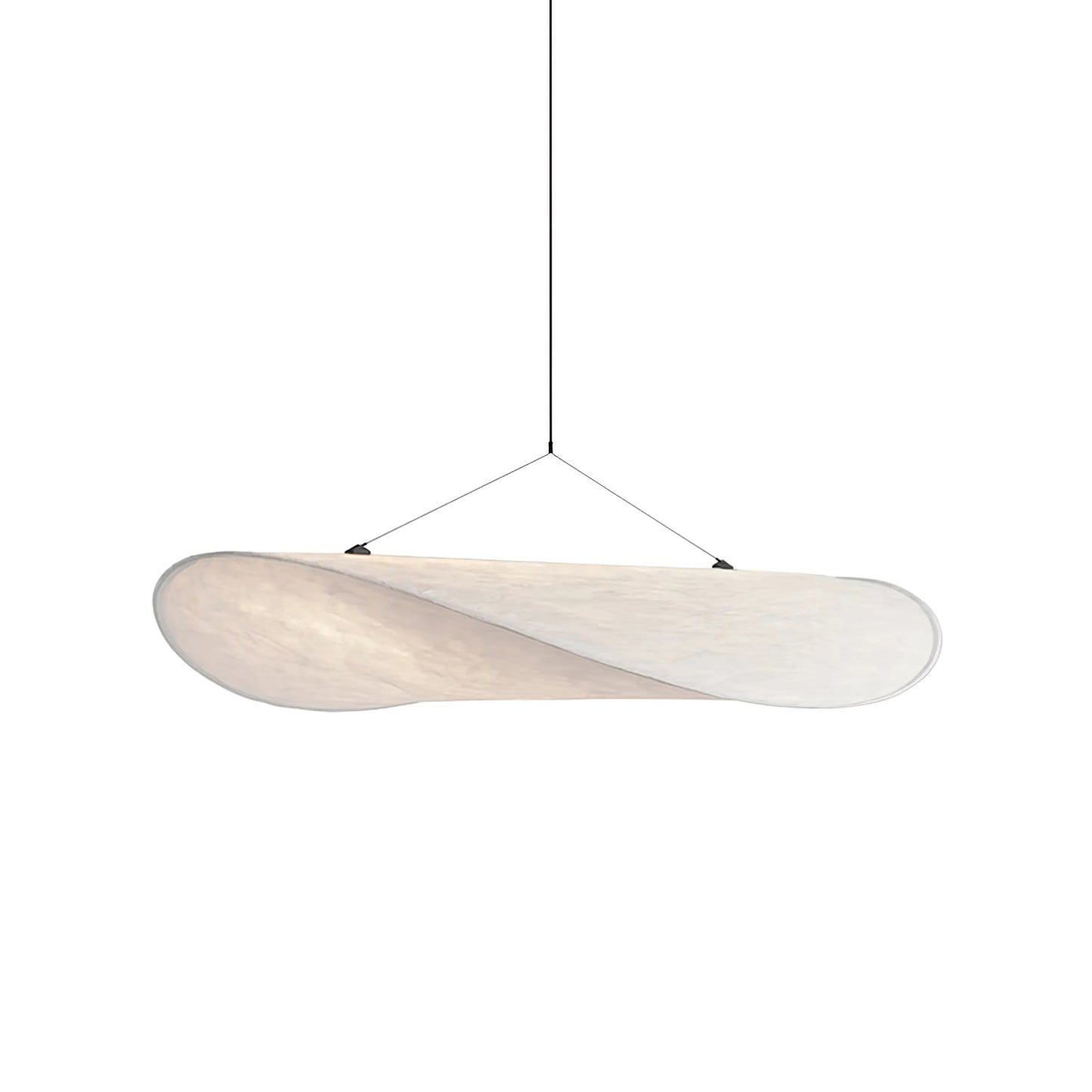 Tense Tyvek Pendant Lamp Dia 31.4″ x W 29.1″ x H 5.9″ / Dupont paper & White + Black / Warm Light 1001 Pendant light
