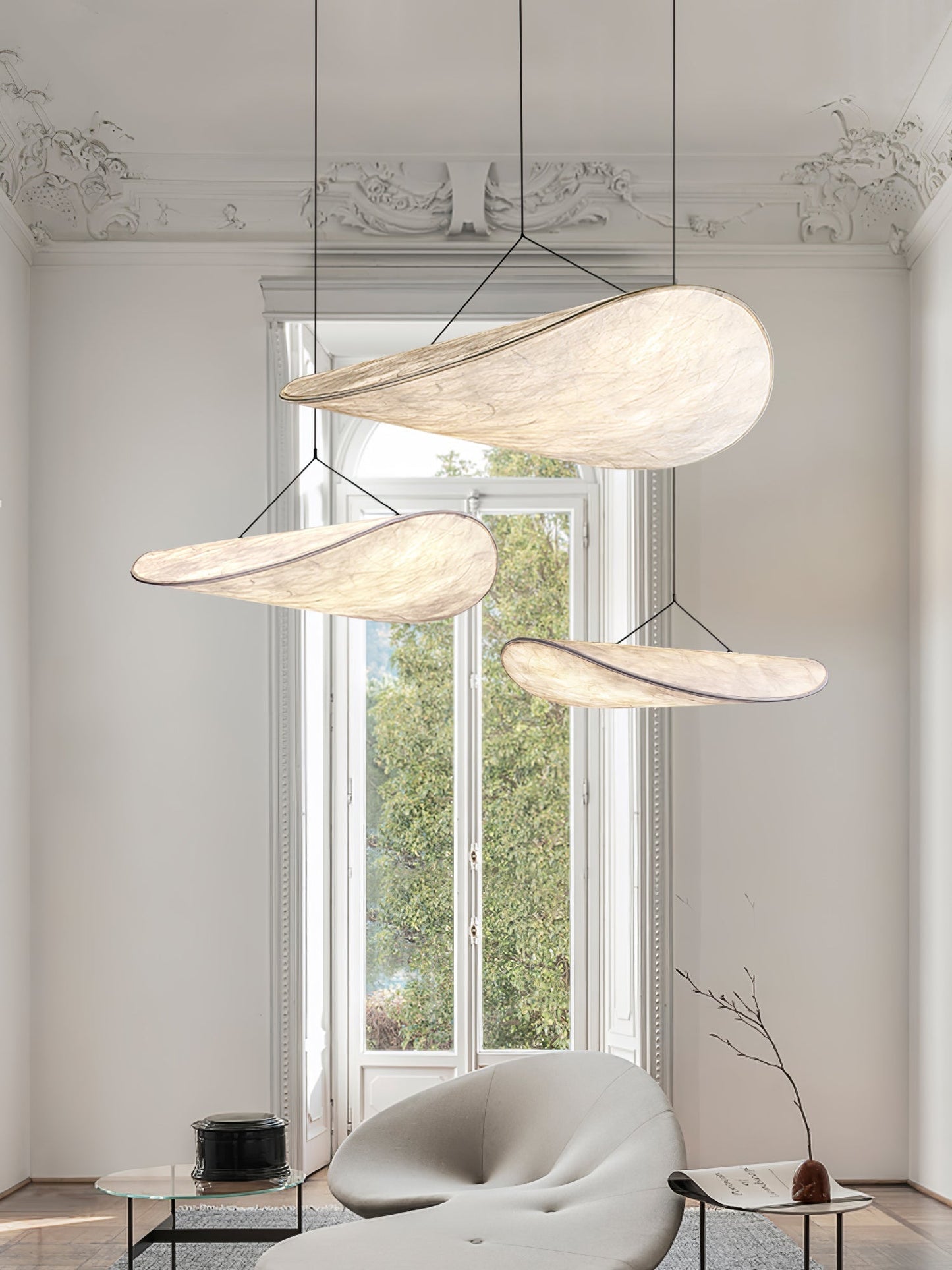 Tense Tyvek Pendant Lamp 1001 Pendant light