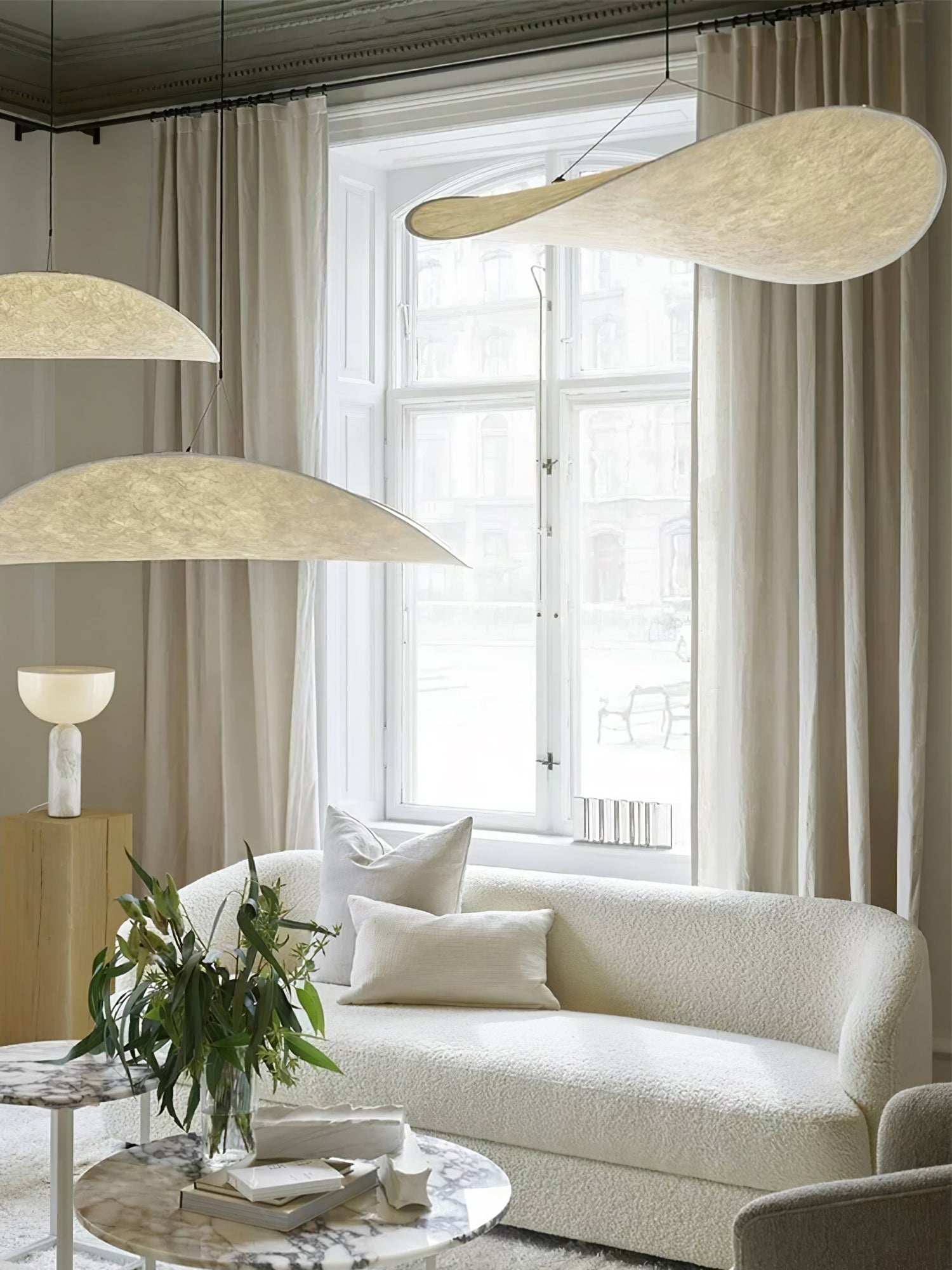 Tense Tyvek Pendant Lamp 1001 Pendant light