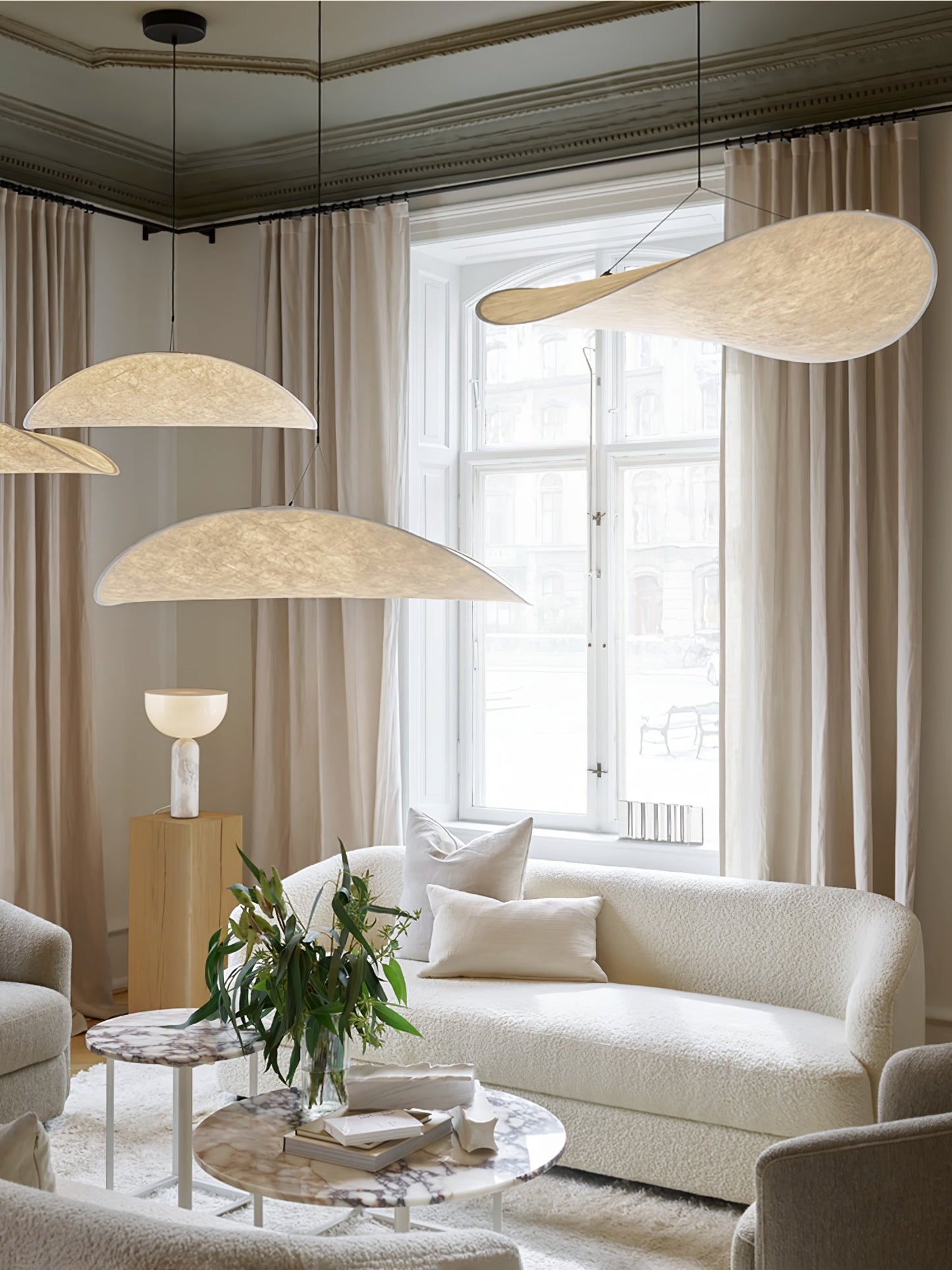Tense Tyvek Pendant Lamp 1001 Pendant light