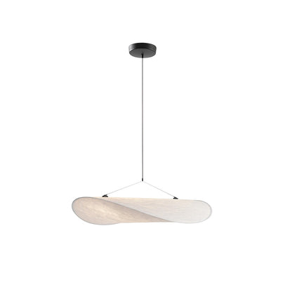 Tense Tyvek Pendant Lamp Dia 23.6″ x W 21.7″ x H 5.9″ / Dupont paper & White + Black / Warm Light 1001 Pendant light